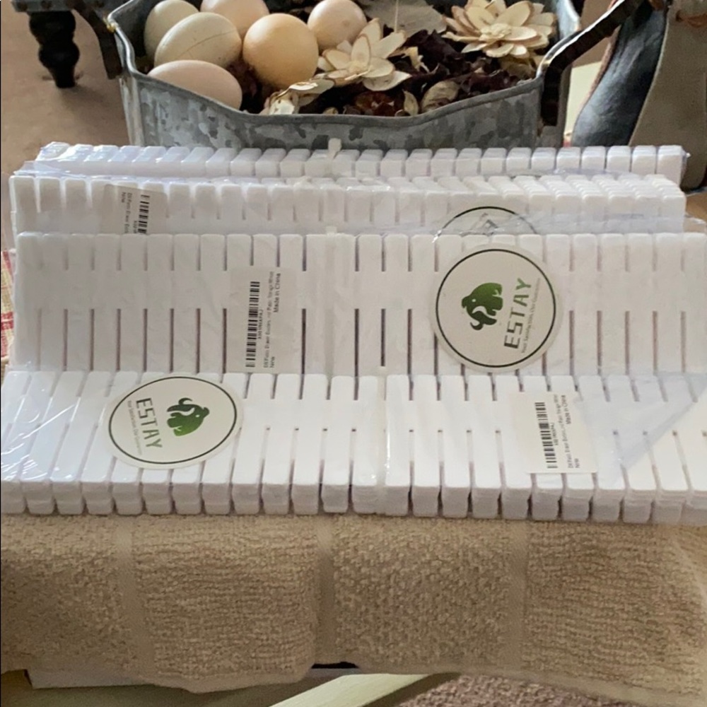 DIY plastic drawer dividers - white.